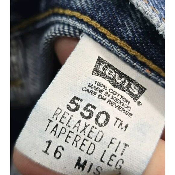 Vintage Levis Jeans Womens 34x31 Y2K 550 Relaxed High Rise Tapered Leg Mom Denim - Picture 8 of 12